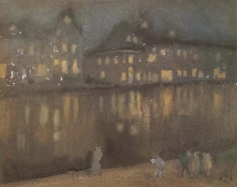 James Mcneill Whistler Grand Canal Amsterdam Spain oil painting art